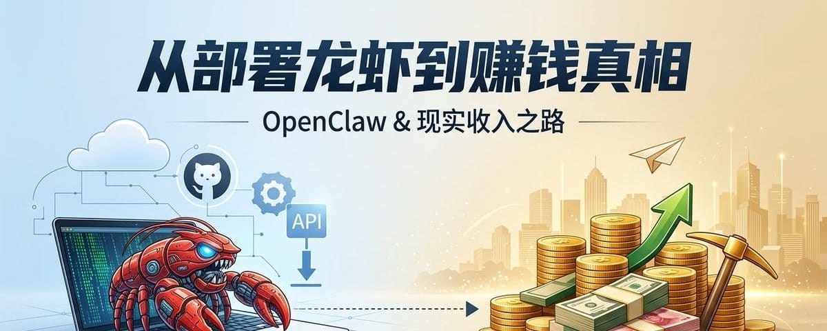 如何用龙虾赚到第一个100万｜人人都在养龙虾，但赚钱的真的是养虾人吗？